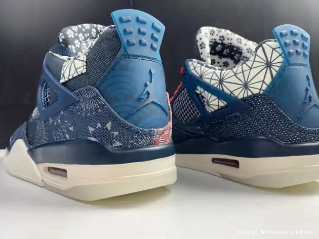 Official Maikesneakers 4 Sashiko Retro SE CW0898-400 Jordan Air 0529